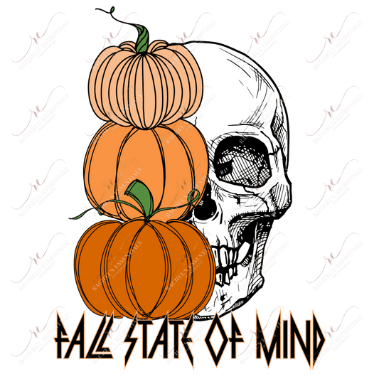 Fall State Of Mind Color - Clear Cast Decal