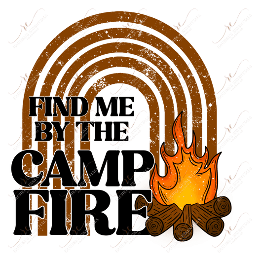 Find Me By The Campfire- Clear Cast Decal