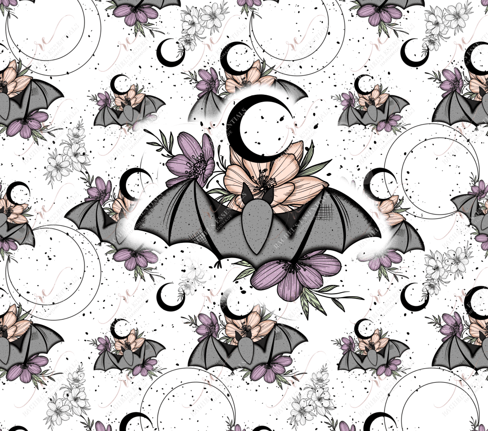 Floral Bat Wrap - Ready To Press Sublimation Transfer Print Sublimation