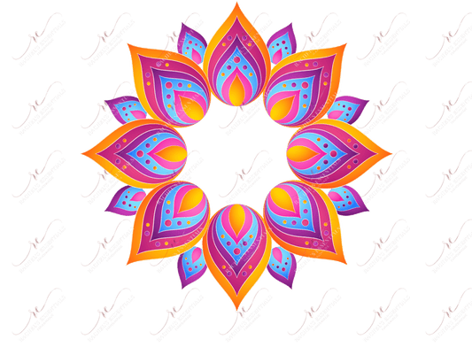Flower Mandala - Cold Cup Wrap Cold