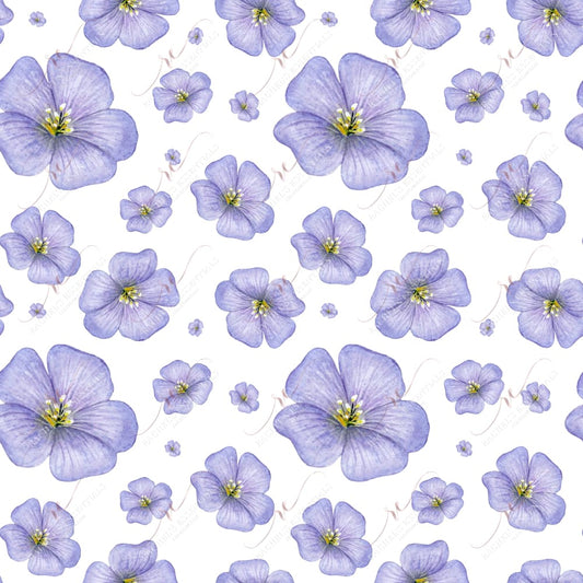 Flowers Purple - Ready To Press Sublimation Transfer Print Sublimation