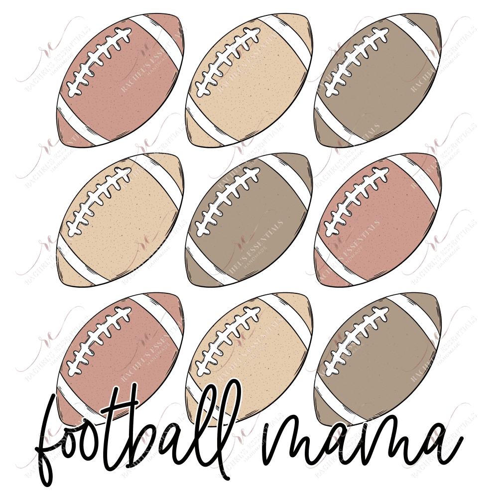 Football Mama - Clear Cast Decal