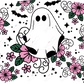Ghost And Flowers - Cold Cup Wrap Cold