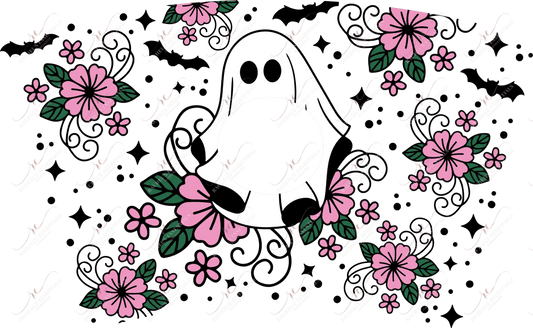 Ghost And Flowers - Cold Cup Wrap Cold