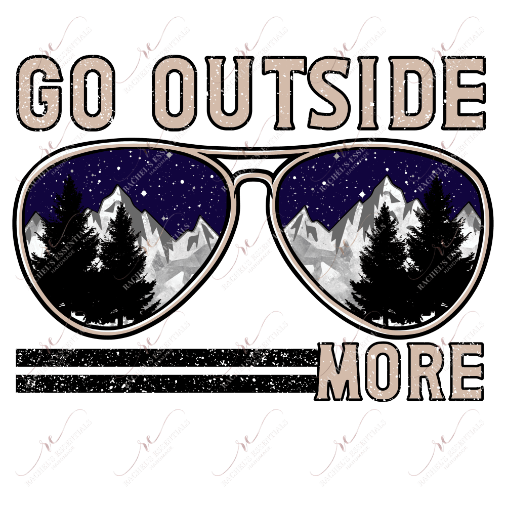 Go Outside More- Clear Cast Decal