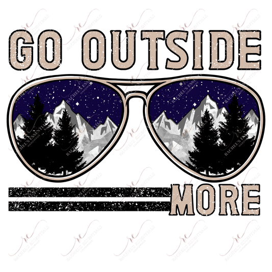 Go Outside More- Clear Cast Decal