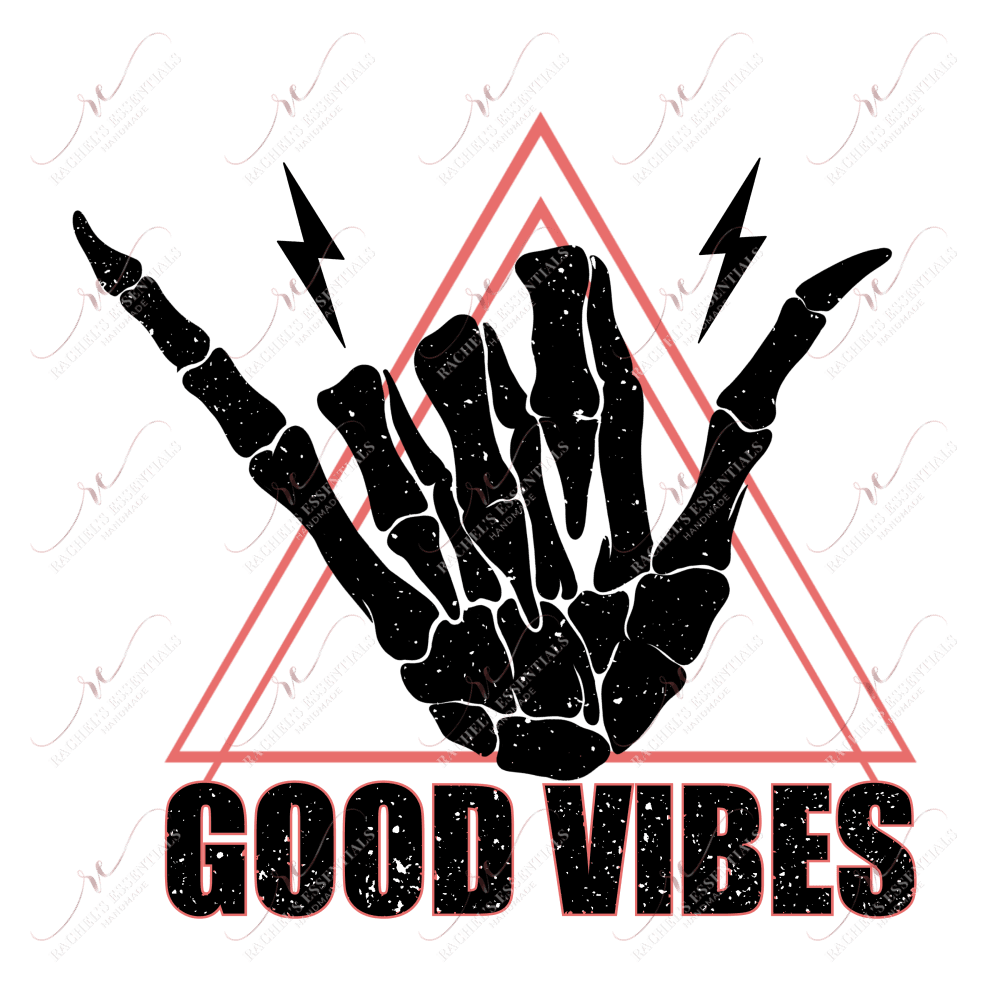 Good Vibes - Ready To Press Sublimation Transfer Print Sublimation