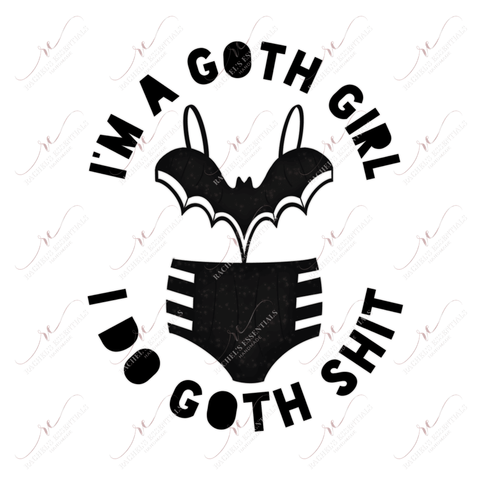 Goth Girl- Clear Cast Decal
