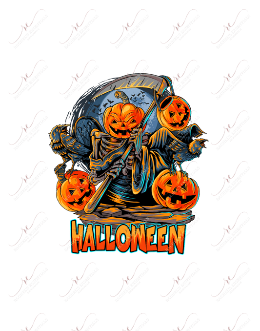 Halloween Pumpkin Heads - Ready To Press Sublimation Transfer Print Sublimation