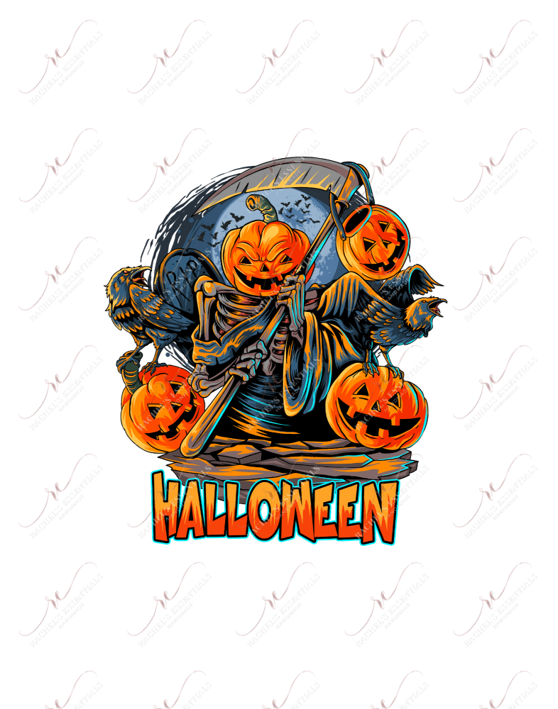 Halloween Pumpkin Heads - Ready To Press Sublimation Transfer Print Sublimation