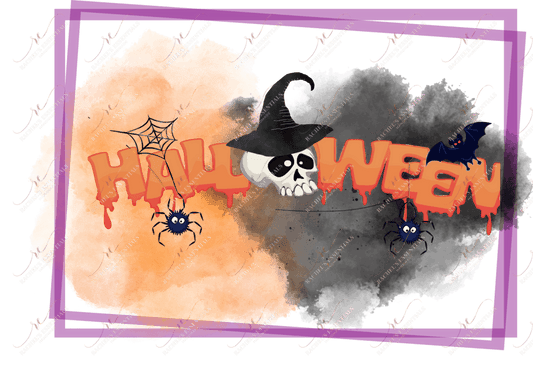 Sublimation 1.99 Halloween watercolor  - ready to press sublimation transfer print freeshipping - Rachel's Essentials