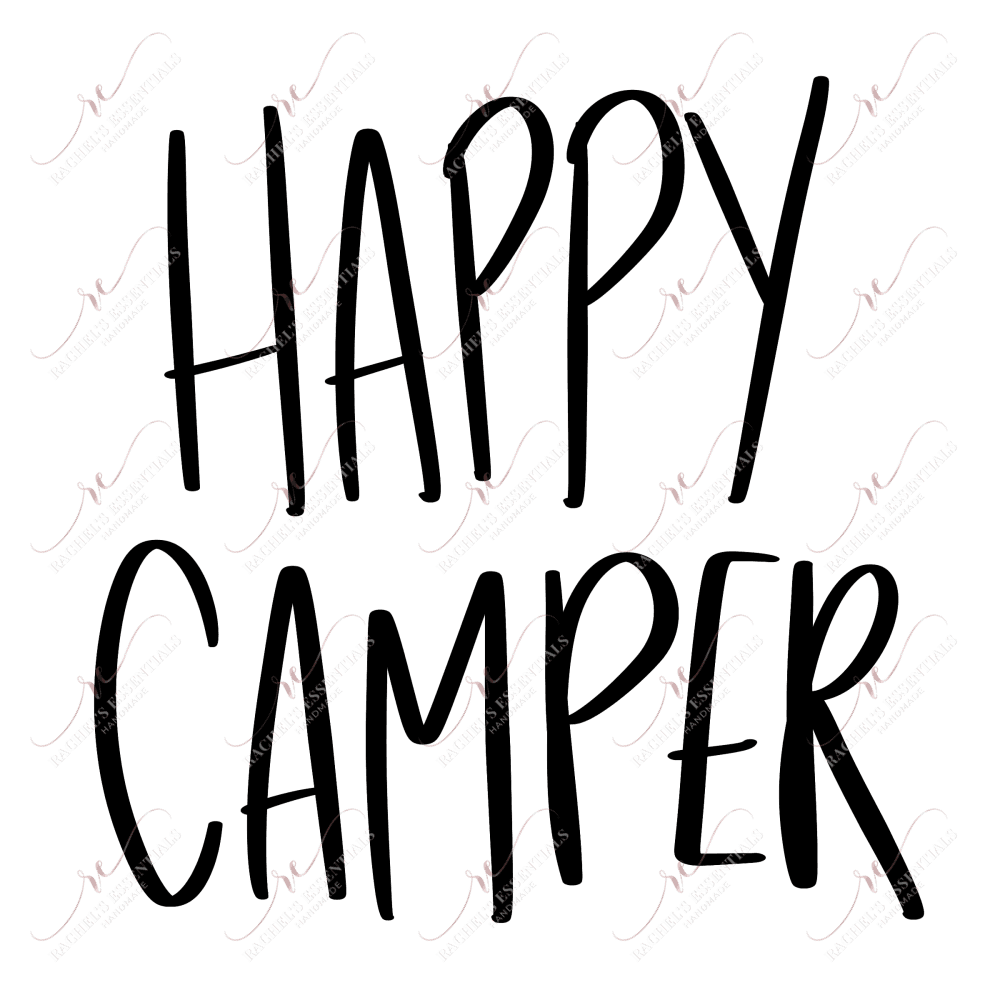 Happy Camper - Ready To Press Sublimation Transfer Print Sublimation