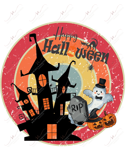 Happy Halloween House - Ready To Press Sublimation Transfer Print Sublimation
