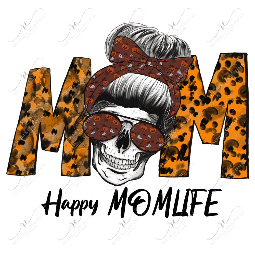 Sublimation 1.99 Happy mom life halloween - ready to press sublimation transfer print freeshipping - Rachel's Essentials