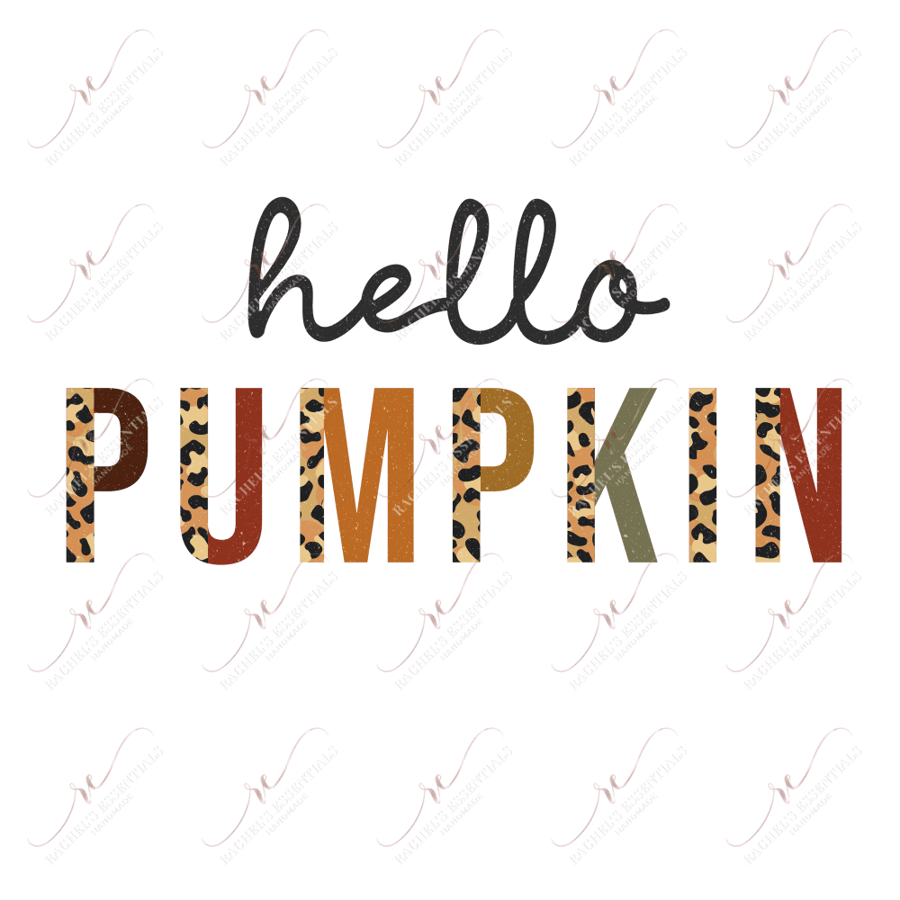 Hello Pumpkin - Ready To Press Sublimation Transfer Print Sublimation