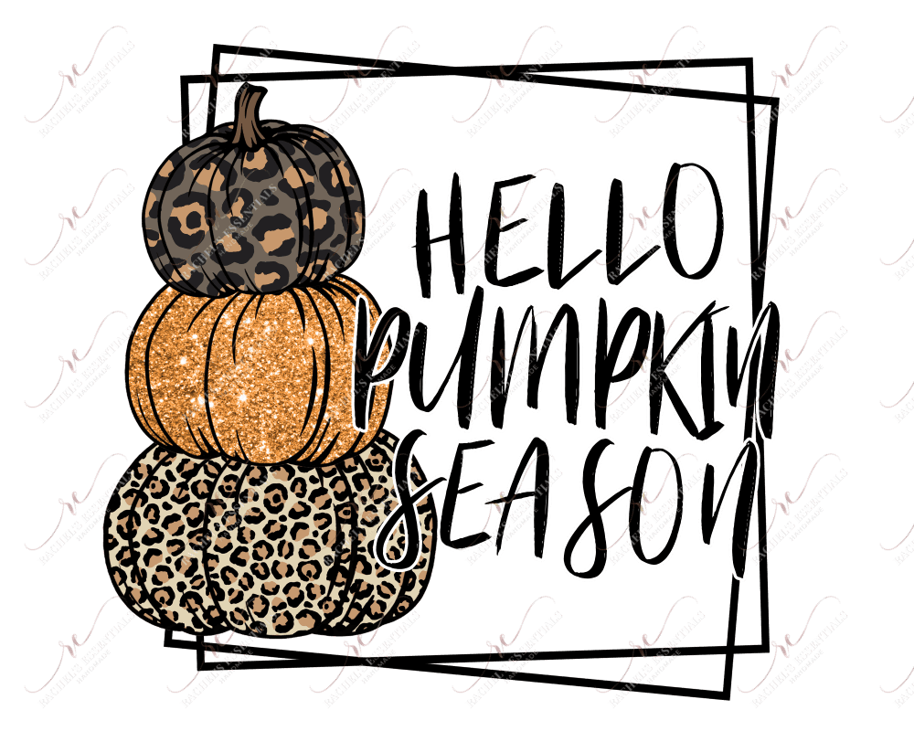 Hello Pumpkin Season - Ready To Press Sublimation Transfer Print Sublimation