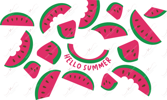 Hello Summer Watermelons - Cold Cup Wrap