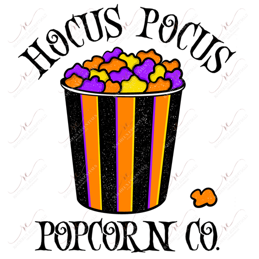 Hocus Pocus Popcorn - Ready To Press Sublimation Transfer Print Sublimation