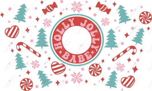Holly Jolly Babe - Cold Cup Wrap Cup Wrap