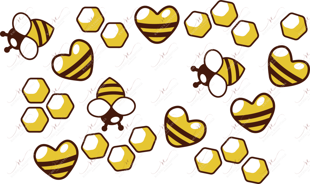 Honeycomb Hearts - Cold Cup Wrap