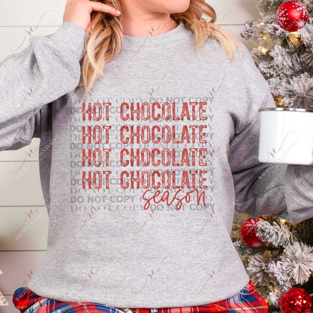 Hot Chocolate Red - Ready To Press Sublimation Transfer Print Sublimation