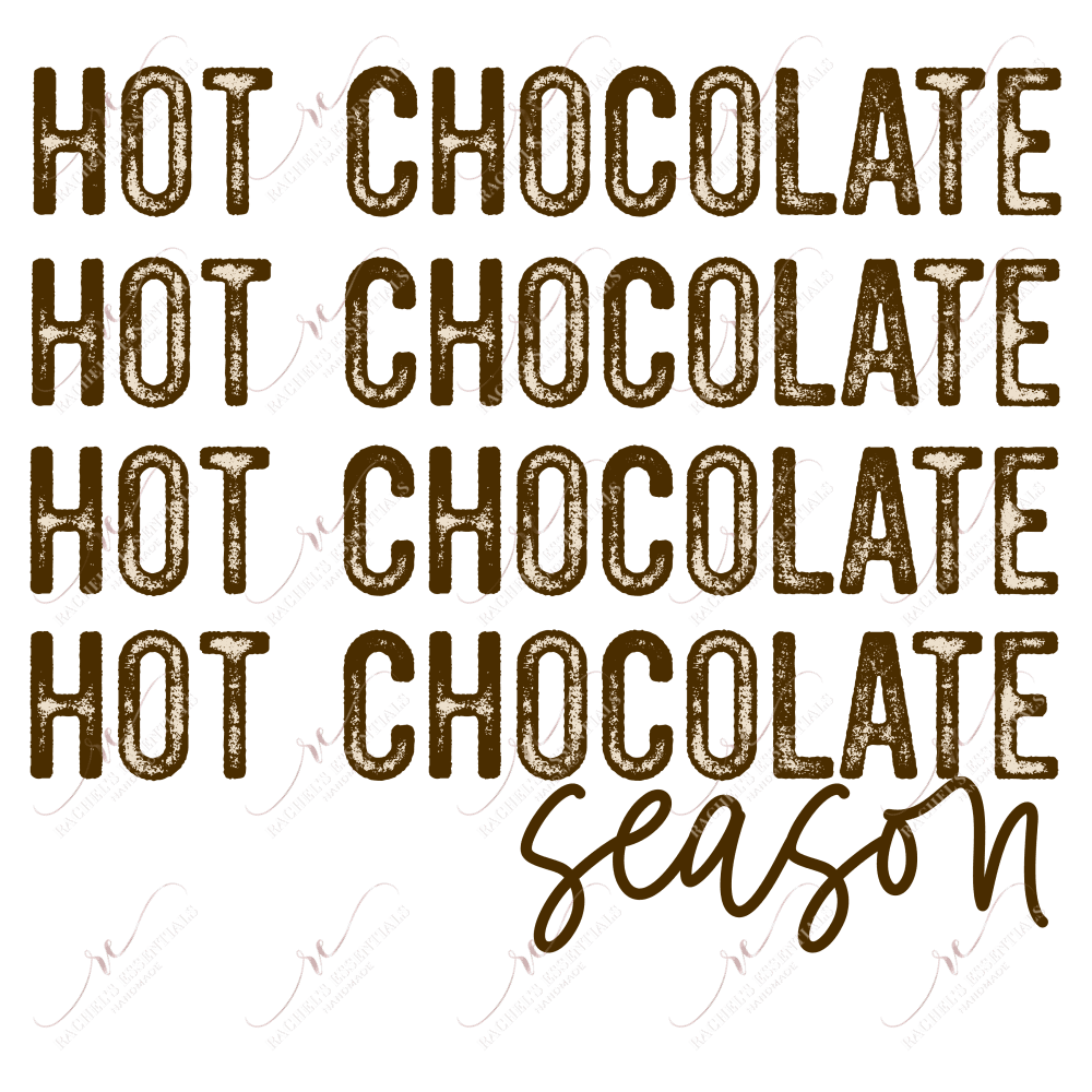 Hot Chocolate Season - Clear Cast Decal