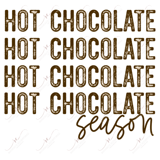 Hot Chocolate Season - Clear Cast Decal