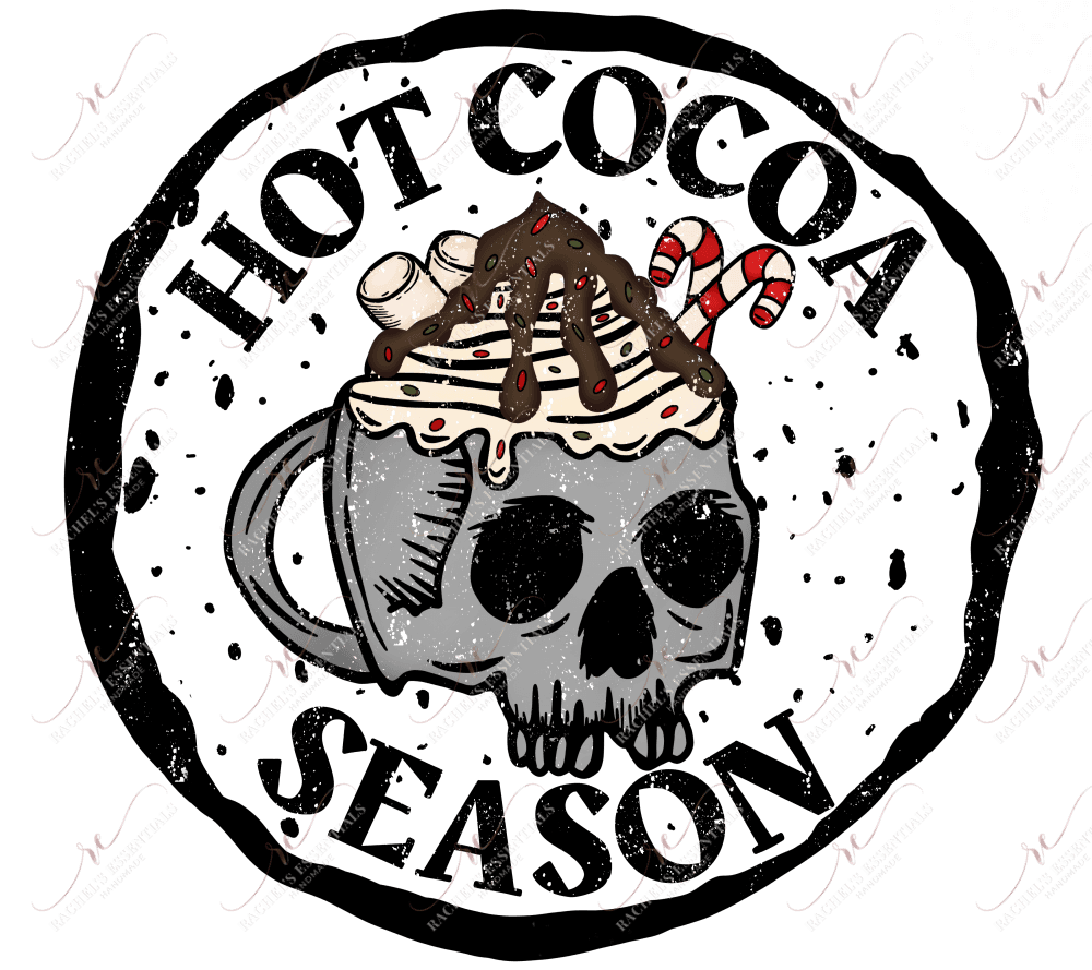 Hot Cocoa Season - Clear Cast Decal