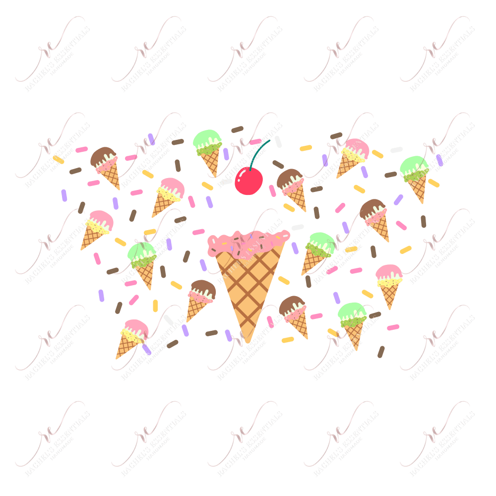 Ice Cream Cones - Cold Cup Wrap