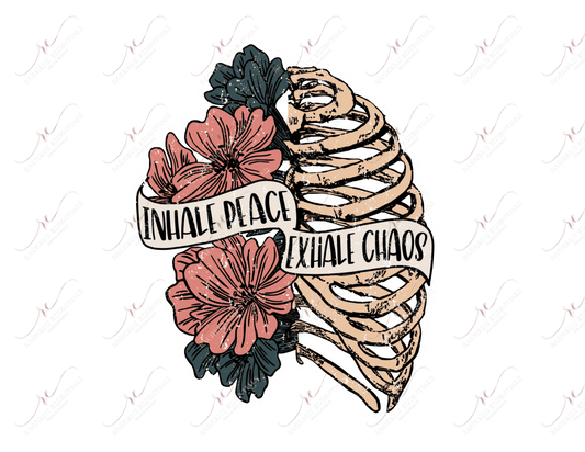 Inhale Peace Exhale Chaos - Sticker Set