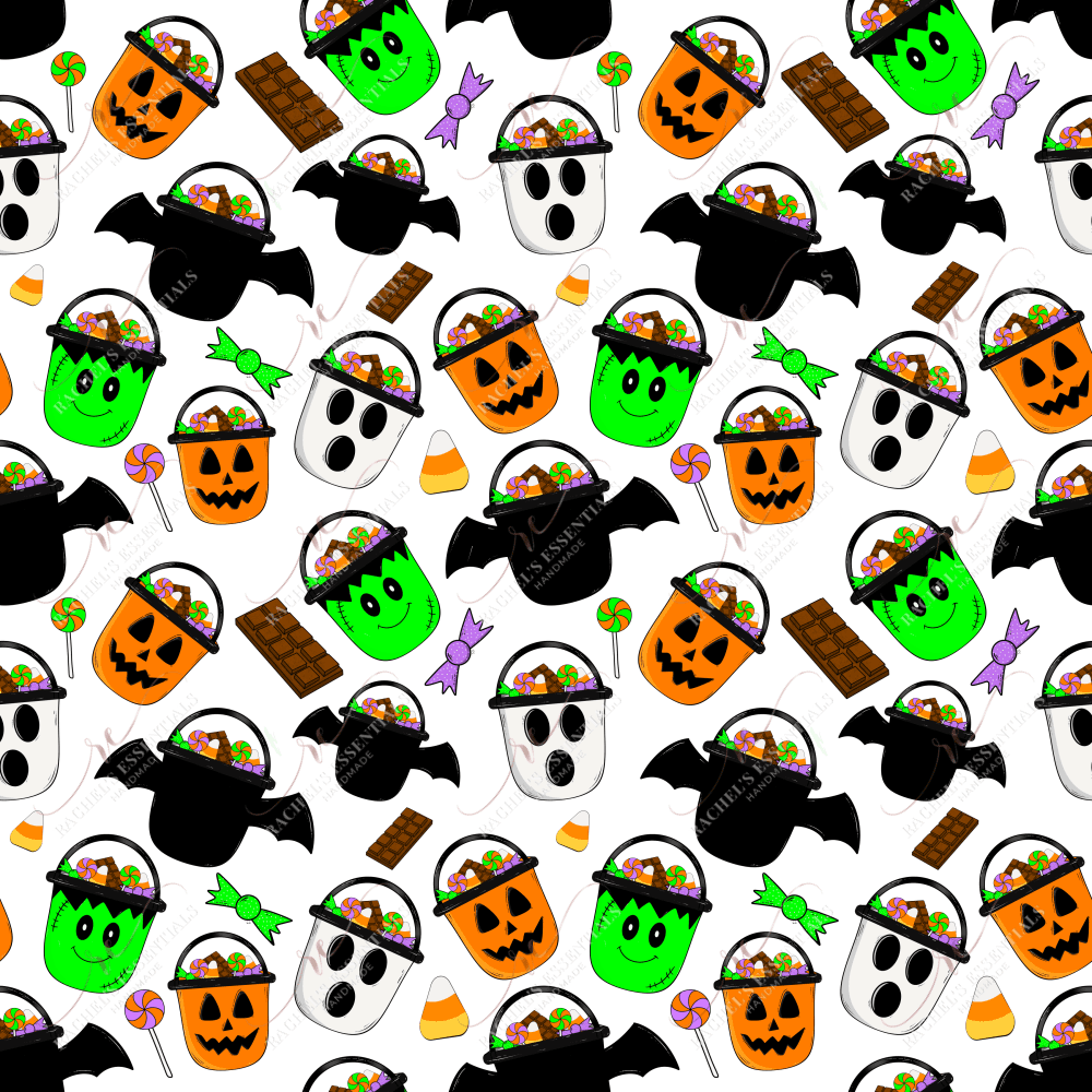 Kids Halloween- Ready To Press Sublimation Transfer Print Seamless Sublimation