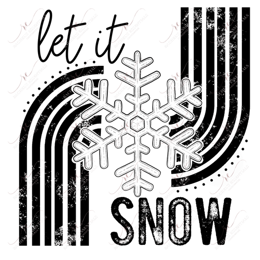 Let It Snow - Clear Cast Decal