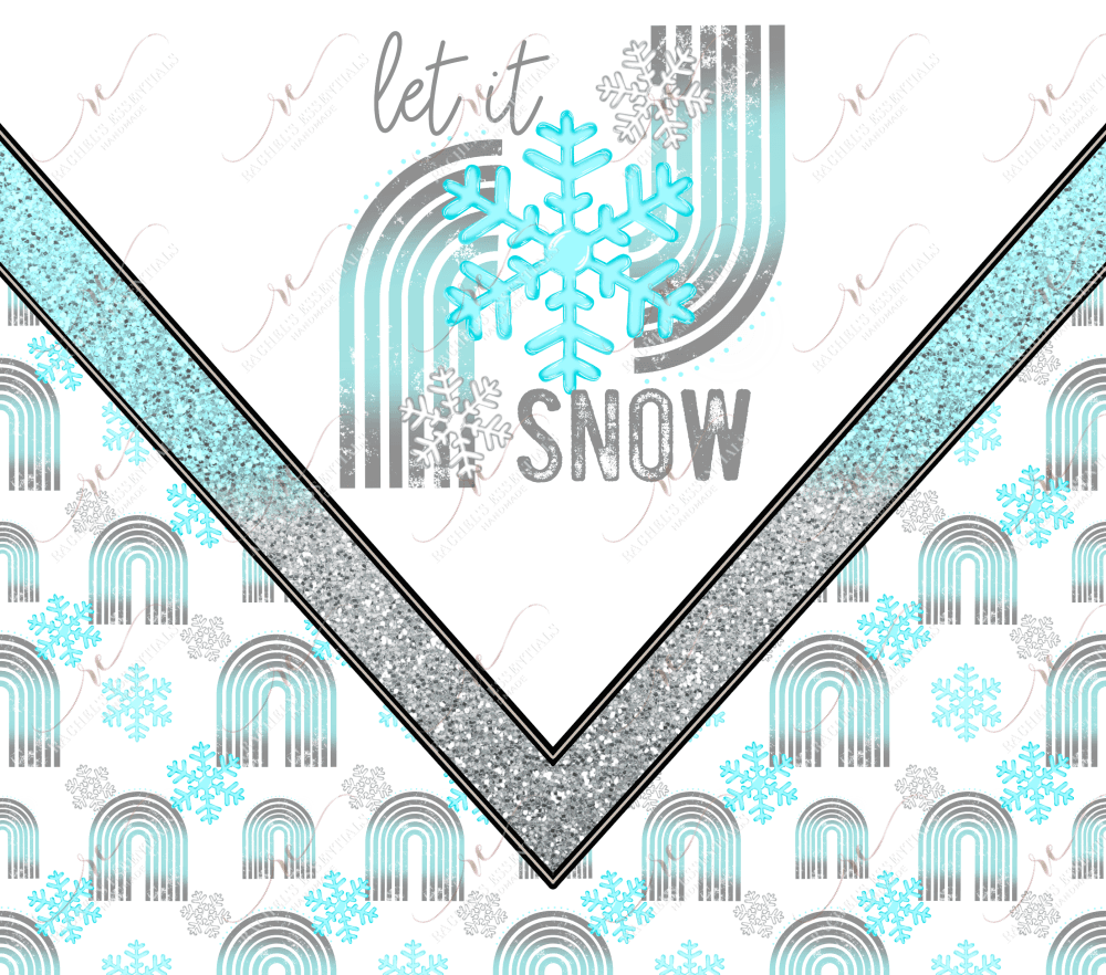 Let It Snow - Ready To Press Sublimation Transfer Print Sublimation