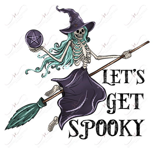Lets Get Spooky - Ready To Press Sublimation Transfer Print Sublimation