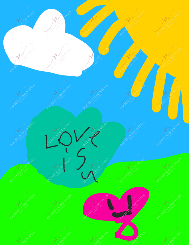 Love Is U Sticker