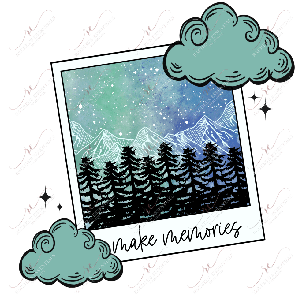 Make Memories - Clear Cast Decal