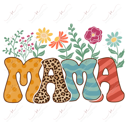 Mama Floral - Ready To Press Sublimation Transfer Print Sublimation