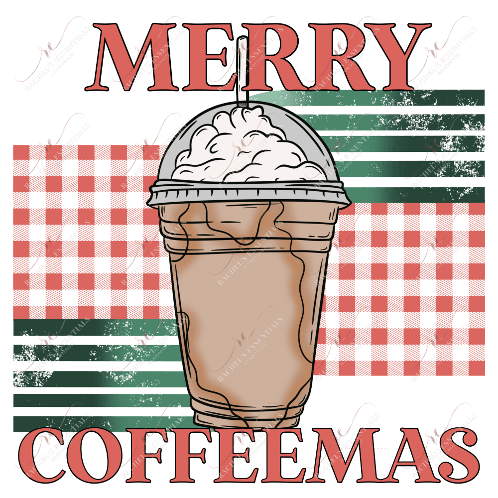 Merry Coffeemas - Ready To Press Sublimation Transfer Print Sublimation