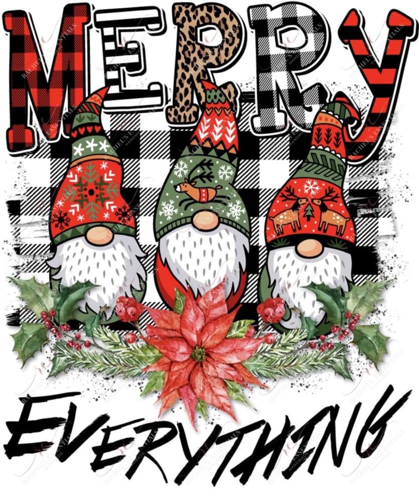 Merry Everything - Ready To Press Sublimation Transfer Print Sublimation