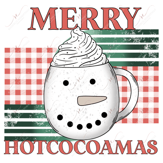 Merry Hotcocoamas - Clear Cast Decal
