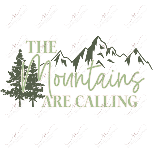Mountains Are Calling - Clear Cast Decal
