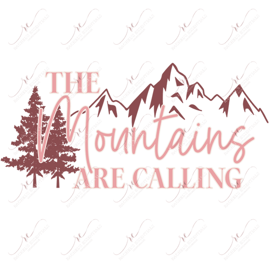 Mountains Are Calling - Clear Cast Decal