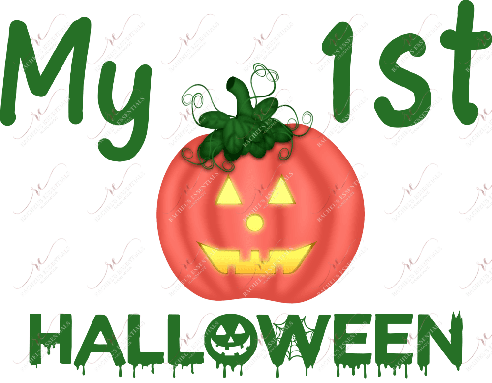 Sublimation 1.99 My 1st Halloween - ready to press sublimation transfer print freeshipping - Rachel's Essentials