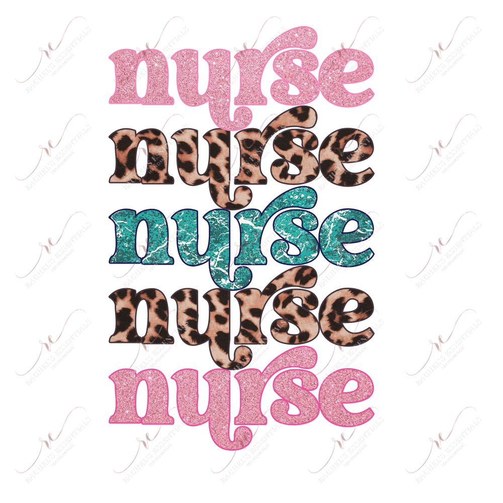 Nurse Repeat - Ready To Press Sublimation Transfer Print Sublimation