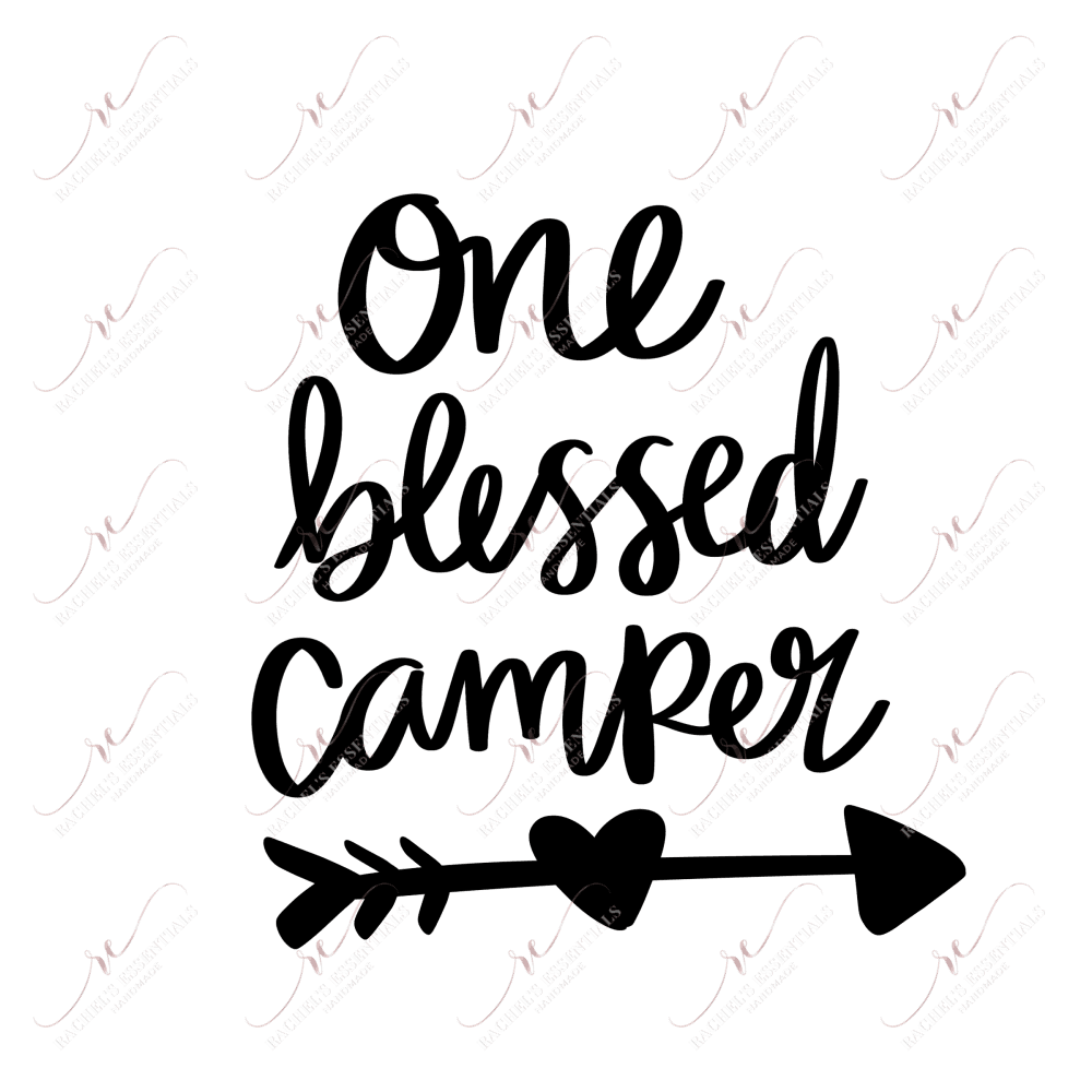 One Blessed Camper - Ready To Press Sublimation Transfer Print Sublimation
