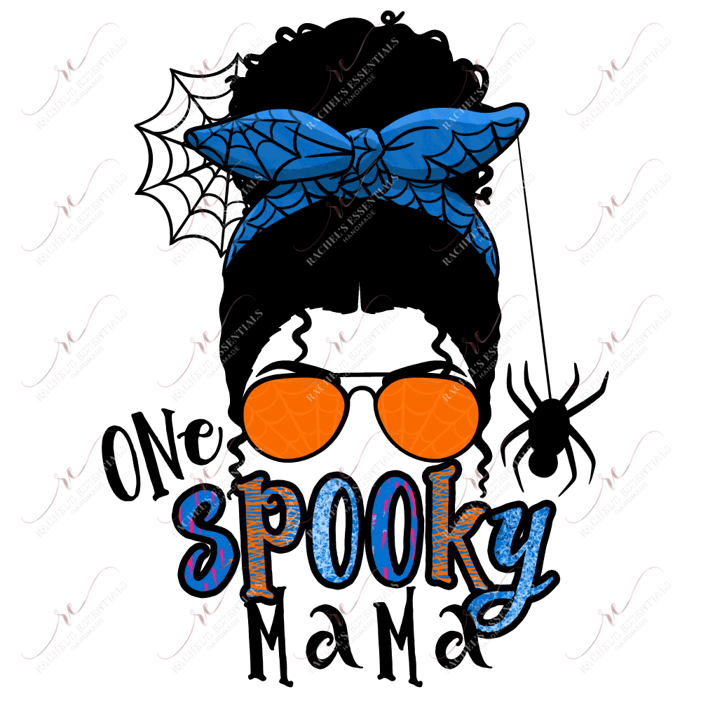 Sublimation 1.99 One spooky mama blue- ready to press sublimation transfer print freeshipping - Rachel's Essentials