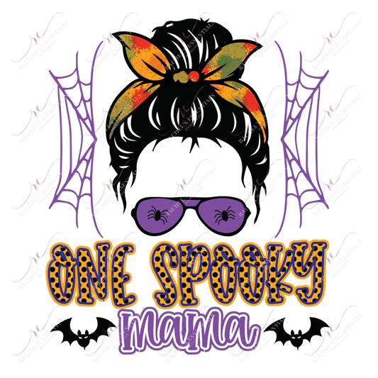 Sublimation 1.99 One spooky mama - ready to press sublimation transfer print freeshipping - Rachel's Essentials