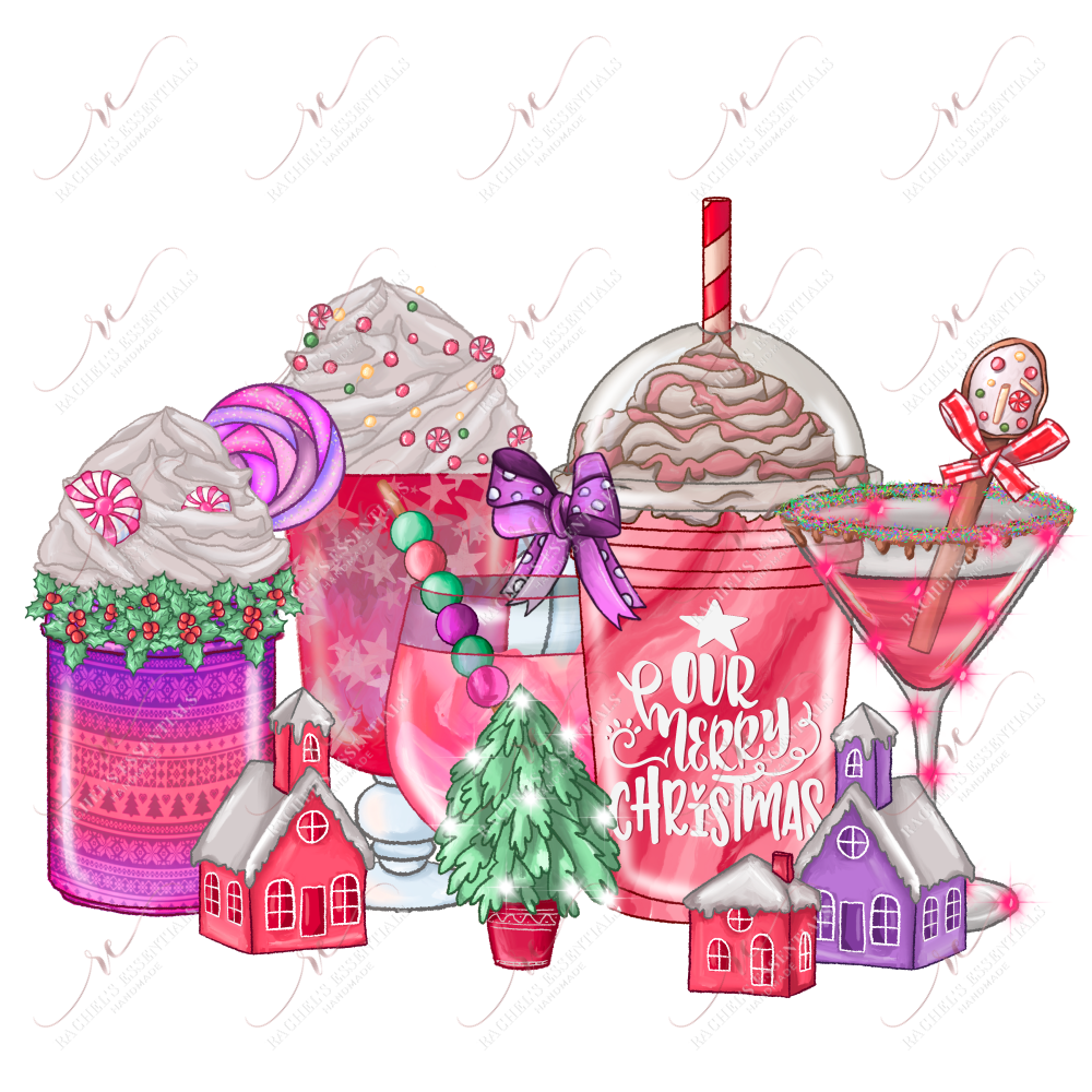 Our Merry Christmas - Ready To Press Sublimation Transfer Print Sublimation