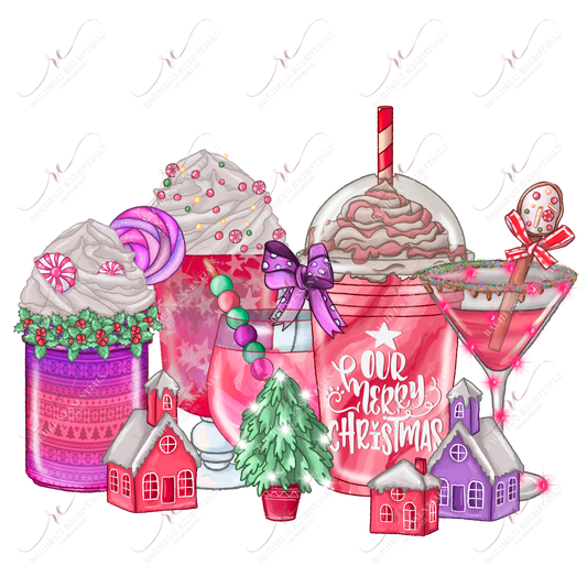 Our Merry Christmas - Ready To Press Sublimation Transfer Print Sublimation