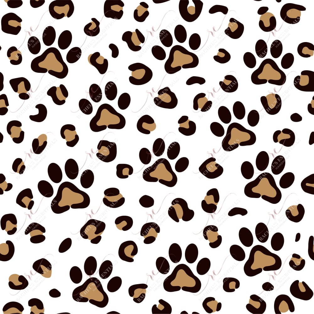 Paw Leopard - Ready To Press Sublimation Transfer Print Sublimation